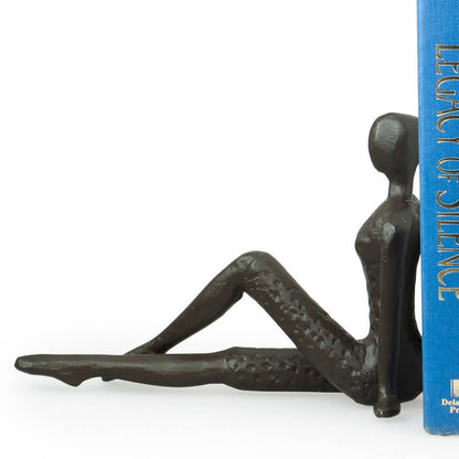 Ladies Stretching Metal Bookend Set - Decor Addict, LLC