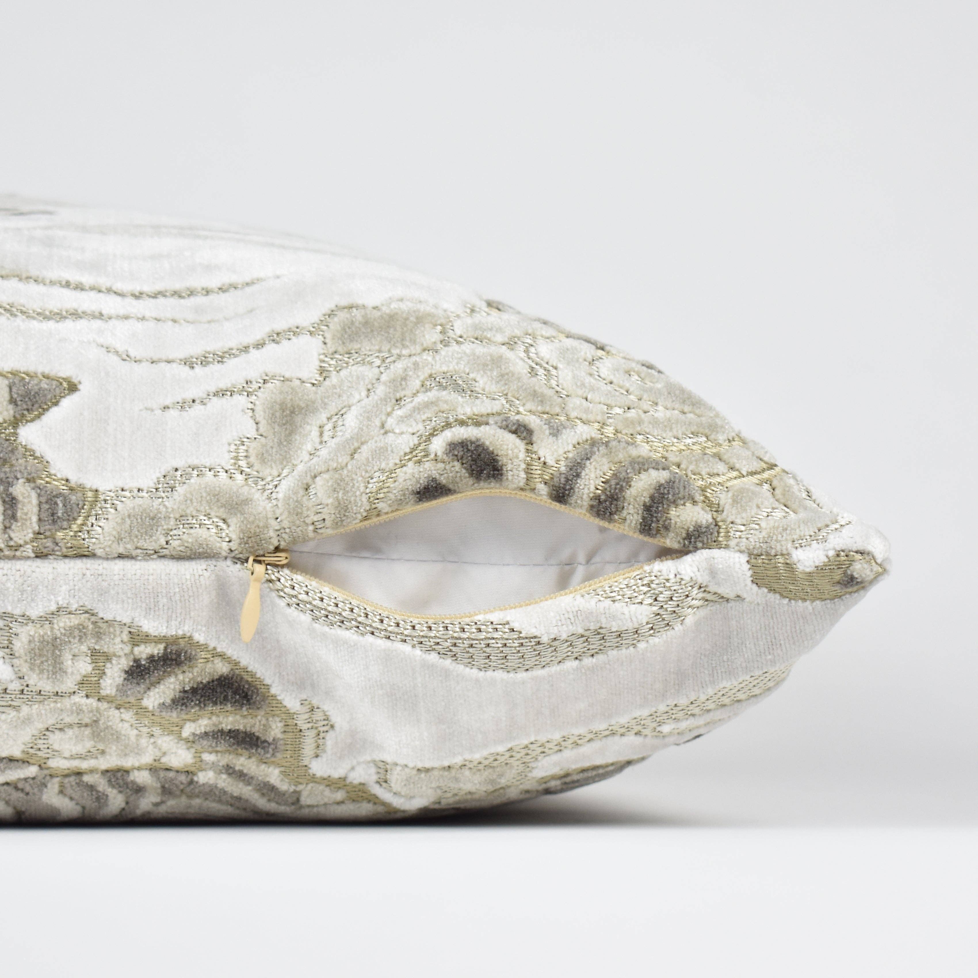 Albany Lumbar Pillow: Cloud / 12" x 24" - Decor Addict, LLC