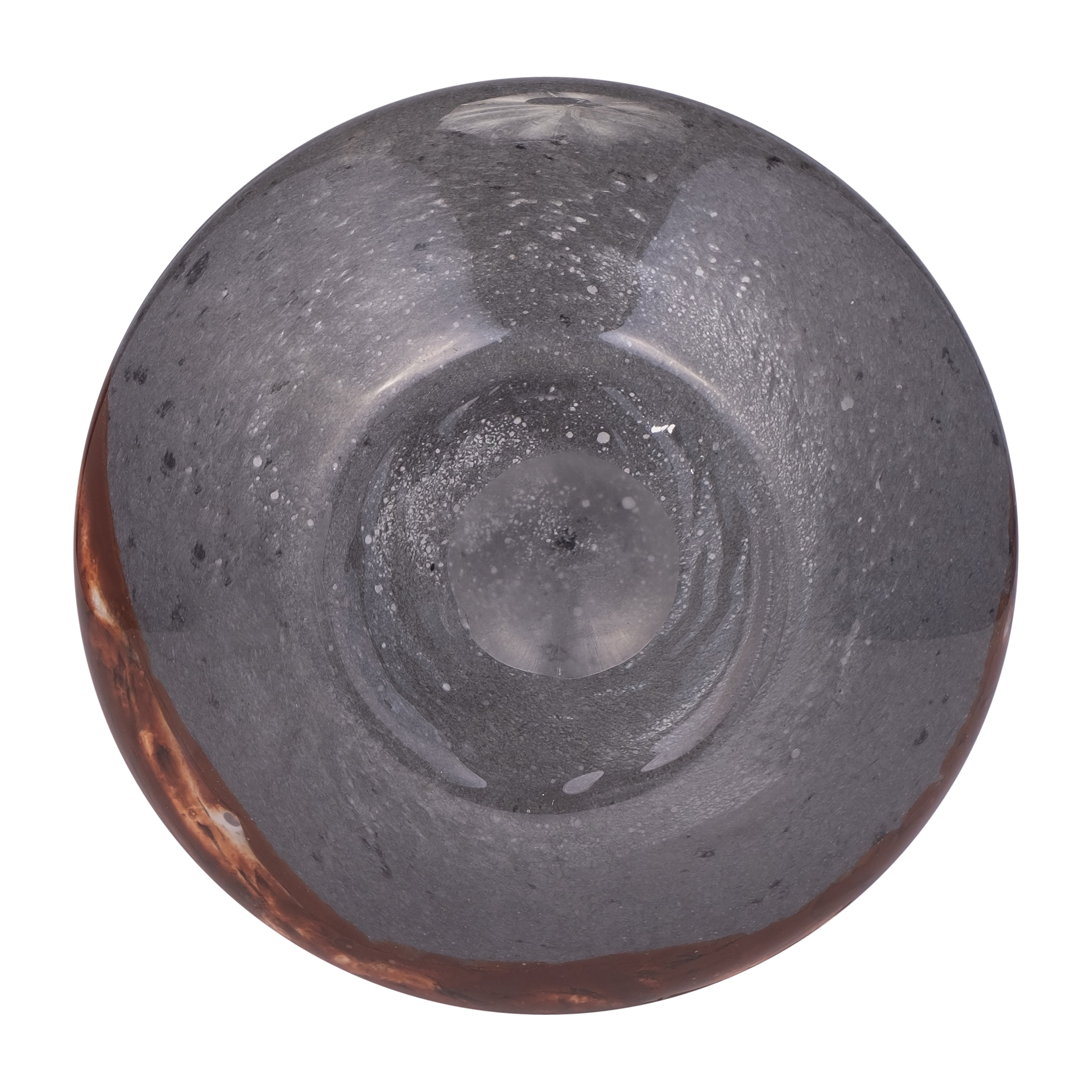 Glass, 14" Vase Grey/brown - Decor Addict, LLC