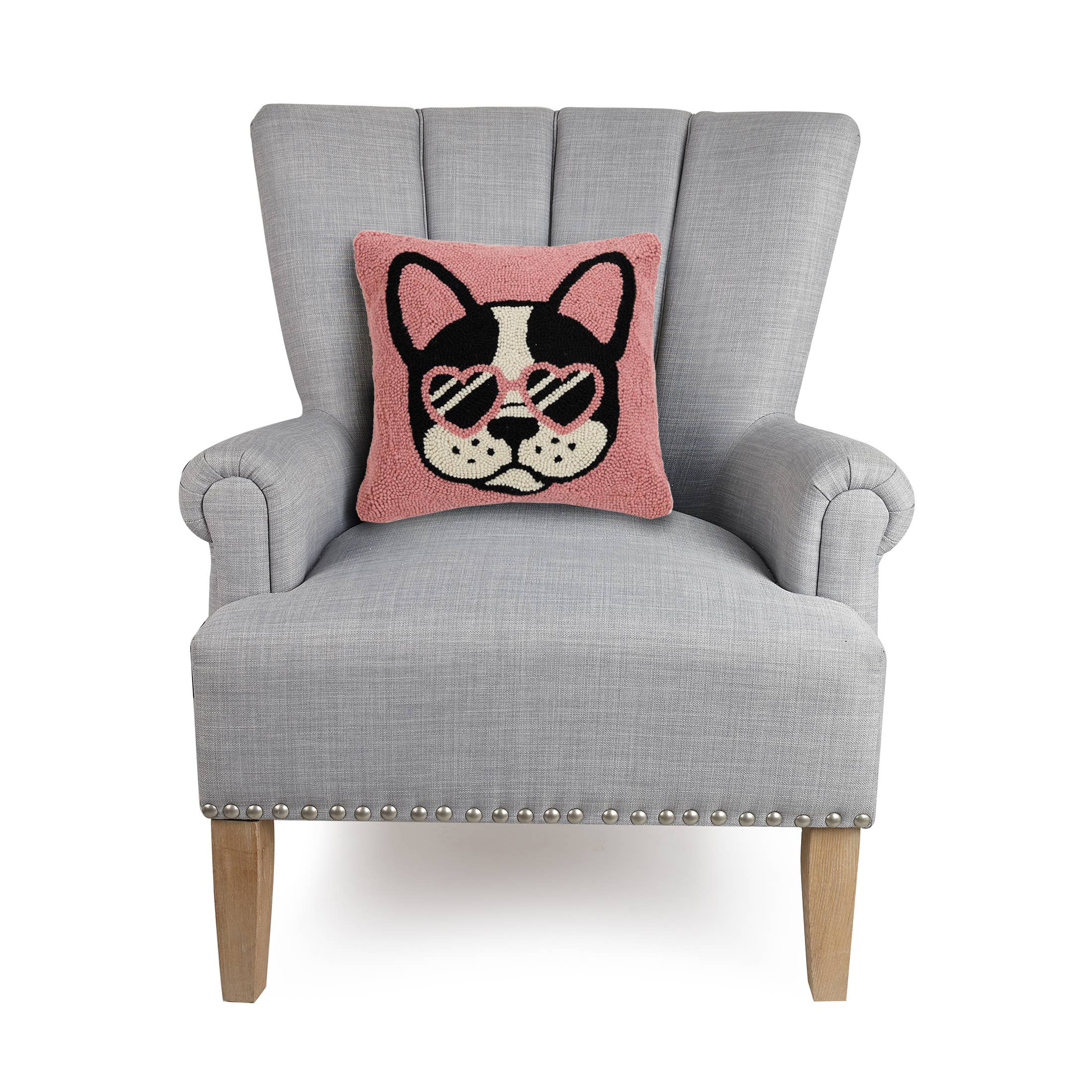 Cool French Bulldog Hook Pillow - The Pillow Shop - Decor Addict, LLC