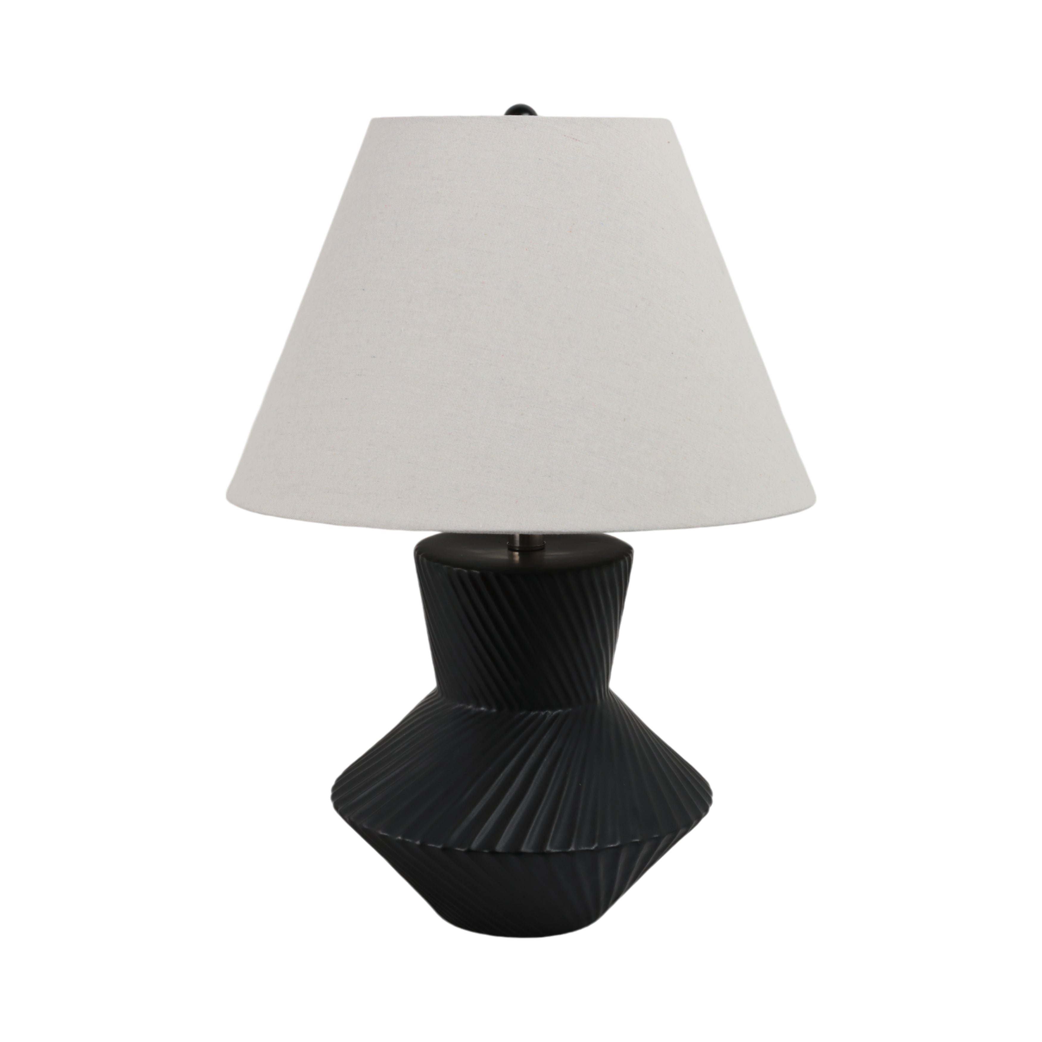 23" Ribbed Totem Table Lamp - Thumbnail 4