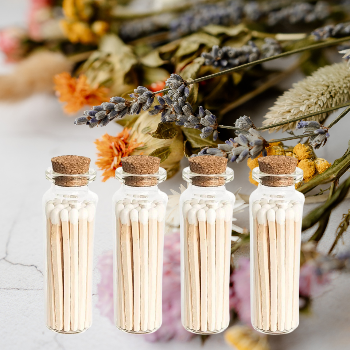 Matches Scented | Incense Match Stick Glass Jar Aromatherapy: OCEAN - Decor Addict, LLC