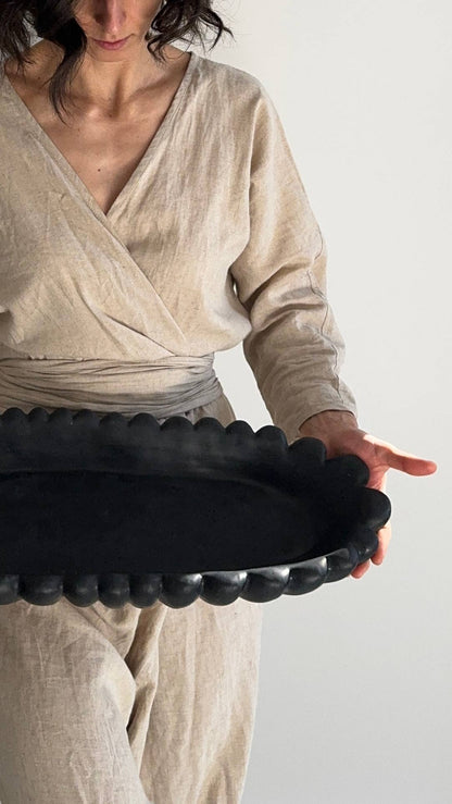 FORMA XXL handmade concrete bowl : Black - Decor Addict, LLC