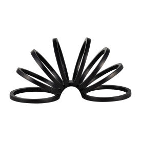 Metal,11",Slinky Ring Deco,Black - Decor Addict, LLC