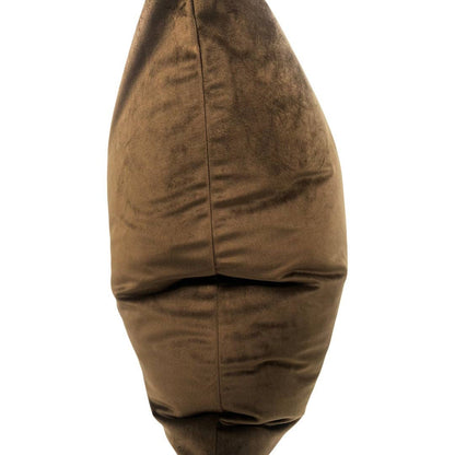 Cocoa Velvet Pillow: 18"x18" - Decor Addict, LLC