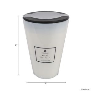 Blanc Saffron & Suede 128oz Glass Candle