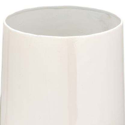 Iron,23"h,colored Stained Vase,white - Decor Addict, LLC