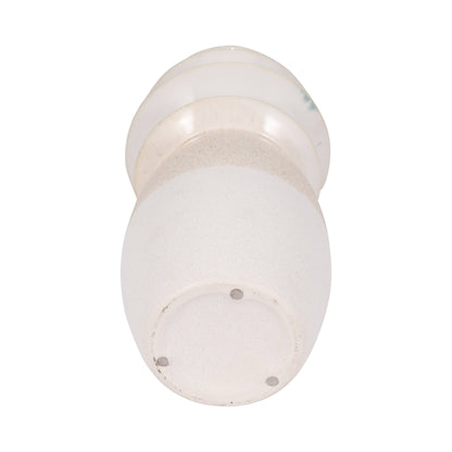 Ceramic Reactive Finish Fluted Top Vase - Blue, 15 in. - Decor Addict, LLC