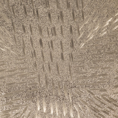 Metal, 12" Etched Oval Vase, Champagne - Decor Addict, LLC