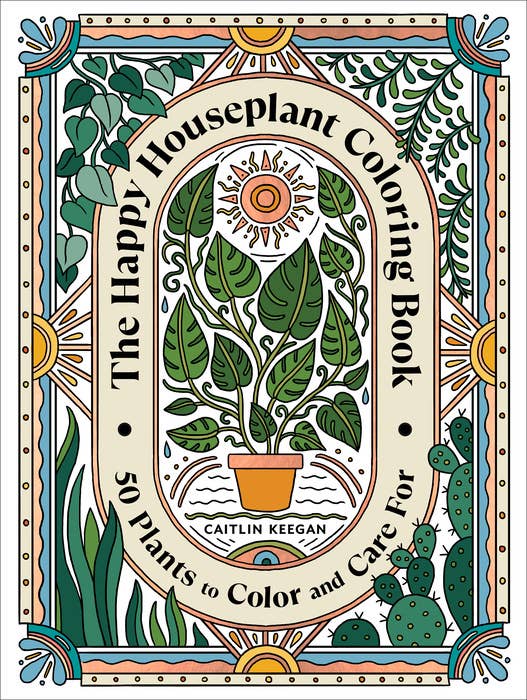 Happy Houseplant Coloring Book - Decor Addict, LLC