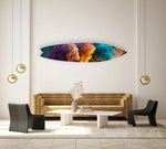 Abstract Space Smoke Acrylic Surfboard Wall Art