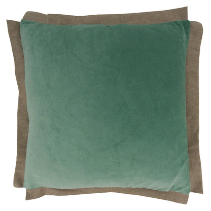 Flange Edge Velvet Pillow: Blush / Down Filled / 20" - Decor Addict, LLC