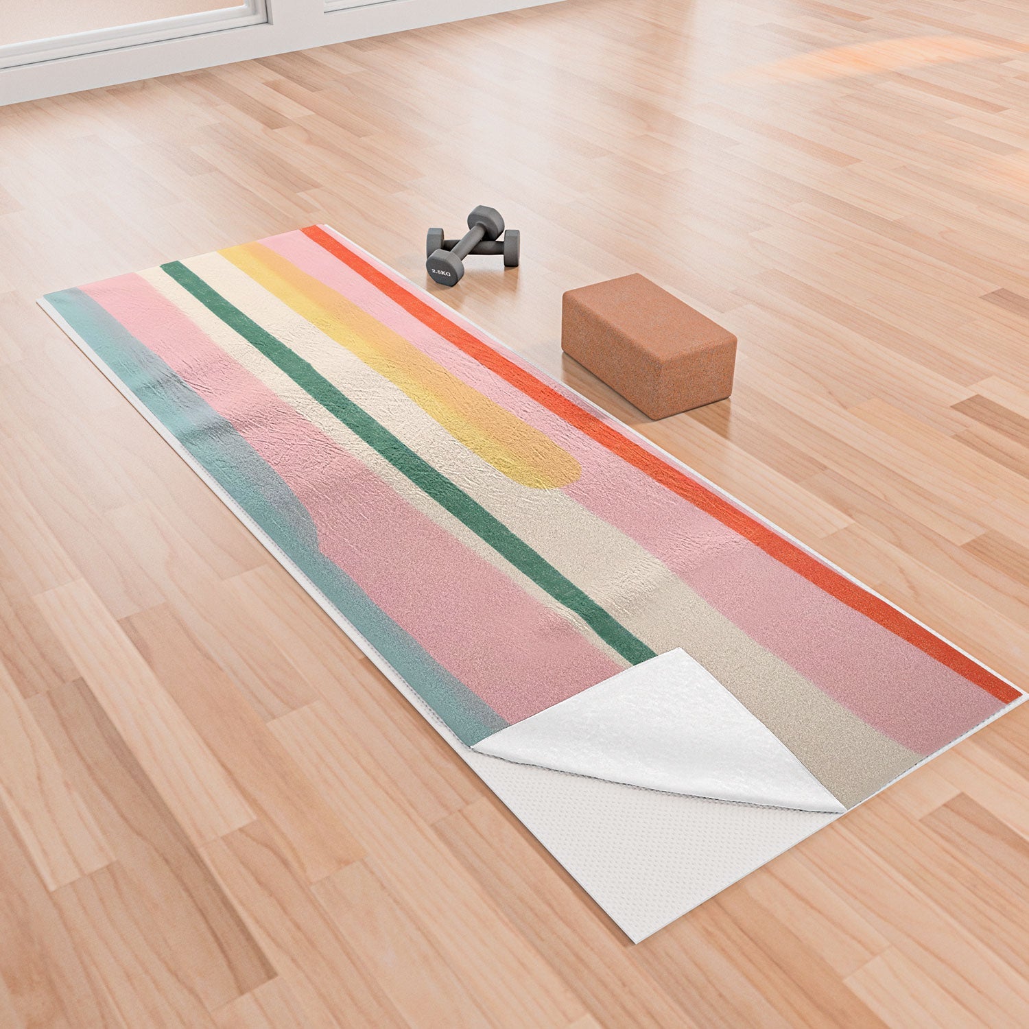 Quick Dry 83 oranges too cool to hang but here i am yoga towel - Decor Addict, LLC