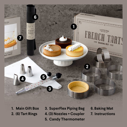French Tart Baking Kit | Cake Decorating Tools | Unique Gift - Decor Addict, LLC