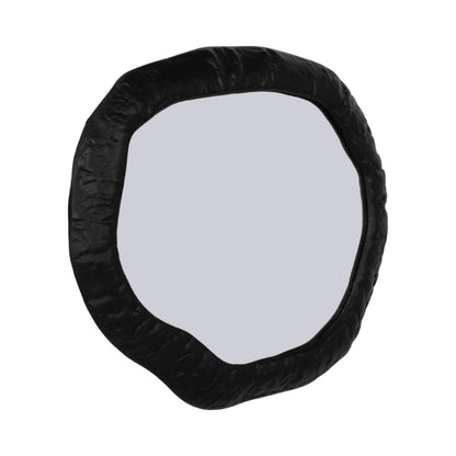 Alum,18",hammered Outlined Mirror,matte Black - Decor Addict, LLC