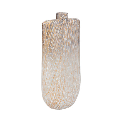 Glass,16",striped Stained Vase,multi - Decor Addict, LLC