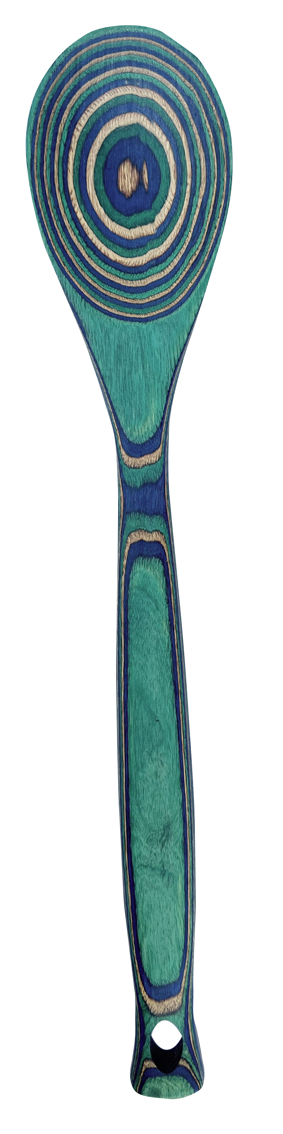 15.75" Large Peacock Pakka Spoon