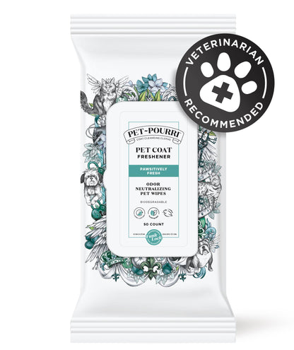 Pet~Pourri - Pet Coat Wipes - 50ct - Pawsitively Fresh Scent - Decor Addict, LLC
