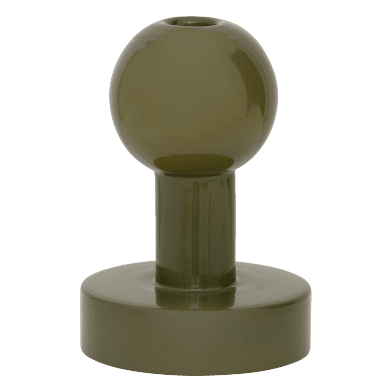 Candle holder Olive green Pallo A - Decor Addict, LLC