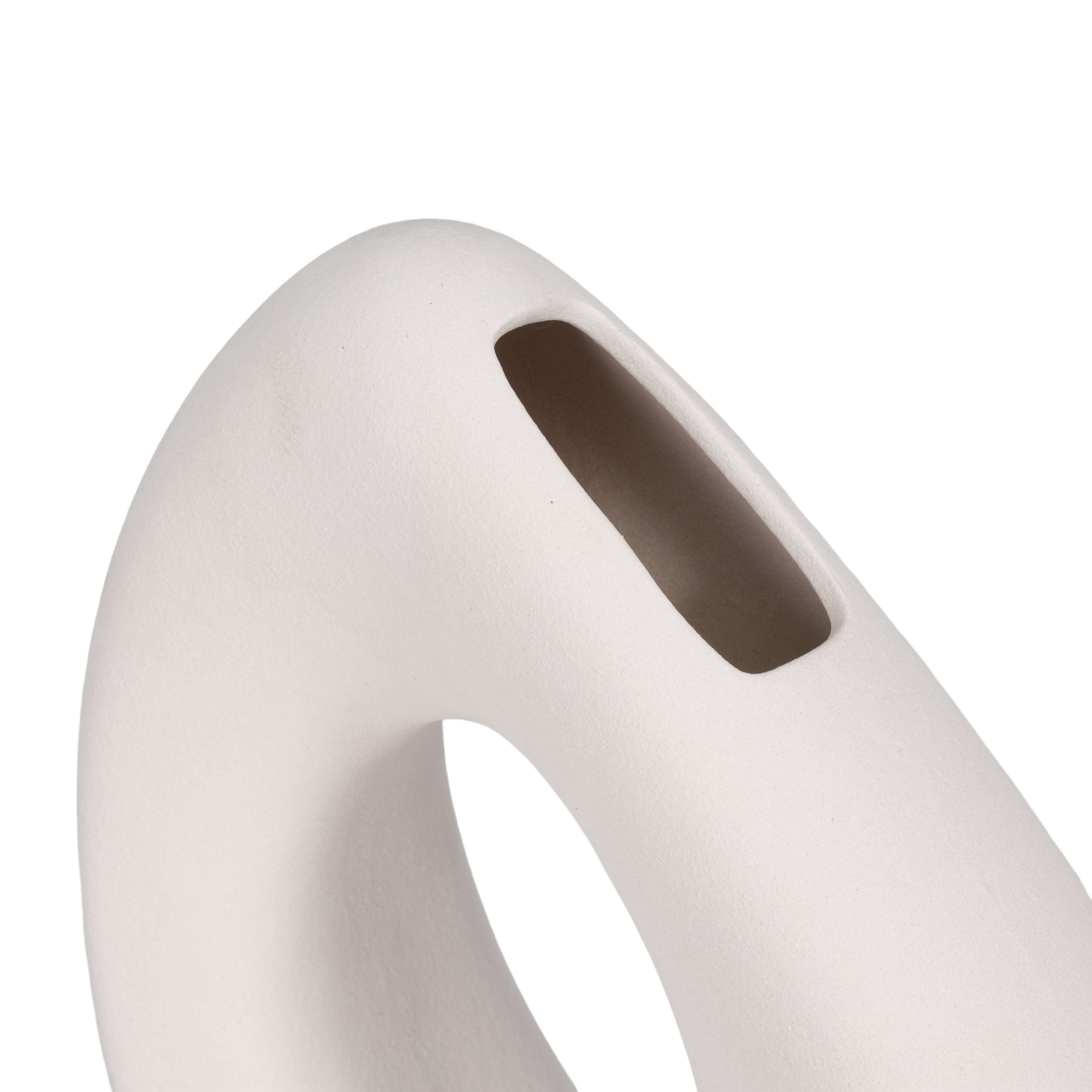 11" Lopsided Open Cut Out Vase - Thumbnail 4