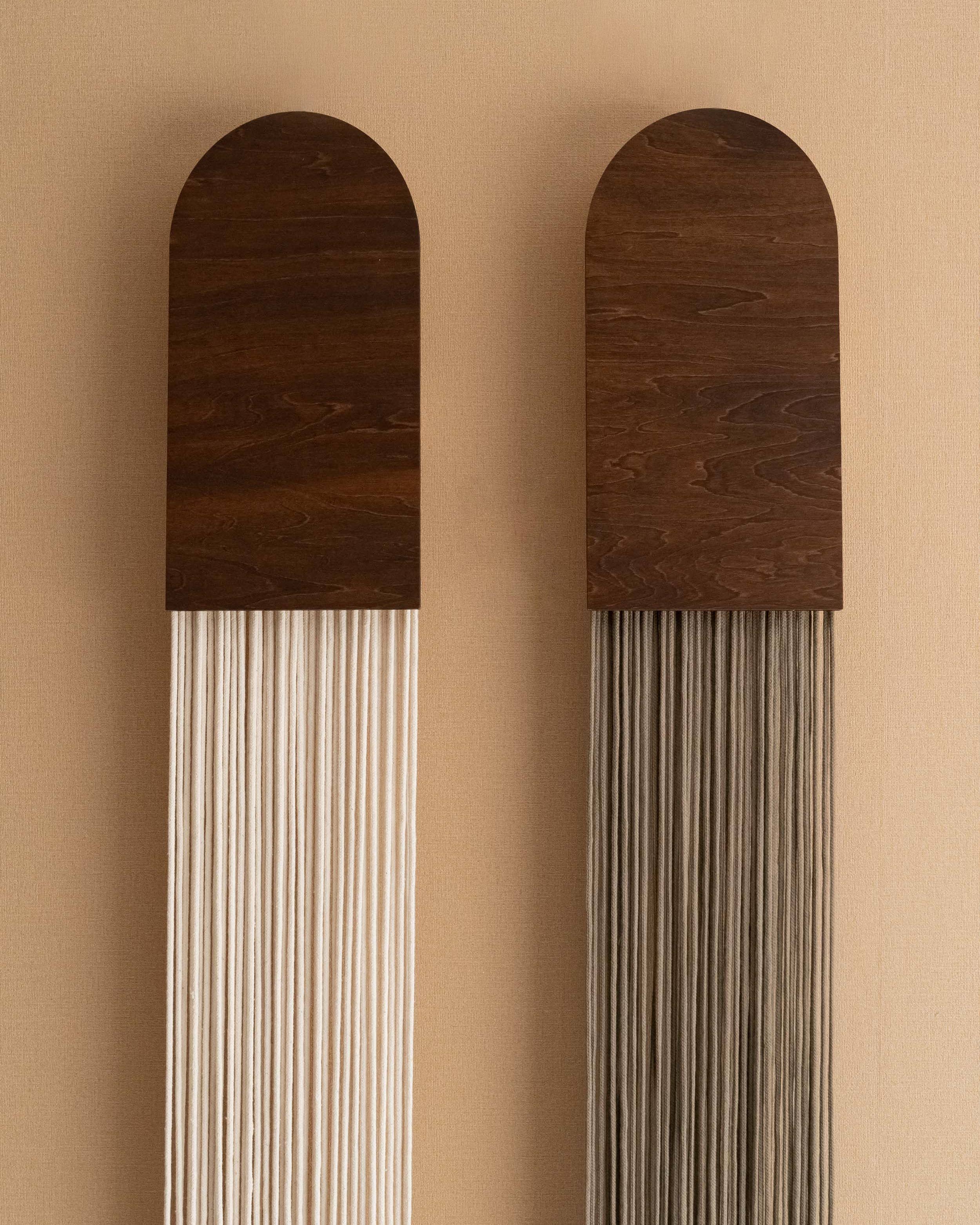 Macrame Fiber Wall Hanging for Elegant Home V80 : Terracotta / Jacobean - Decor Addict, LLC