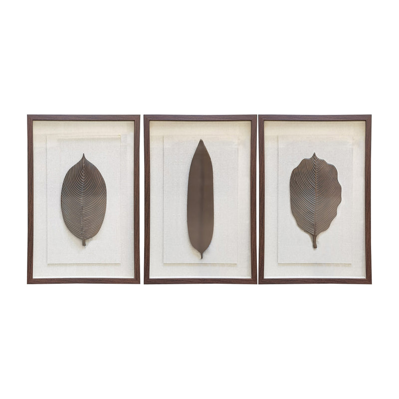 16x24-S/3-Leaf-Shadow-Boxes"-Bronze