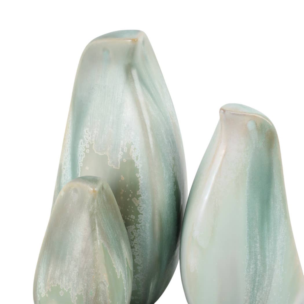 Decorative Objects Set of 3 - Blue Resin Bird, 5/7/8 in. - Decor Addict, LLC