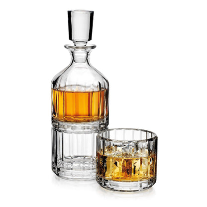 Parallels Stacking Decanter - Decor Addict, LLC