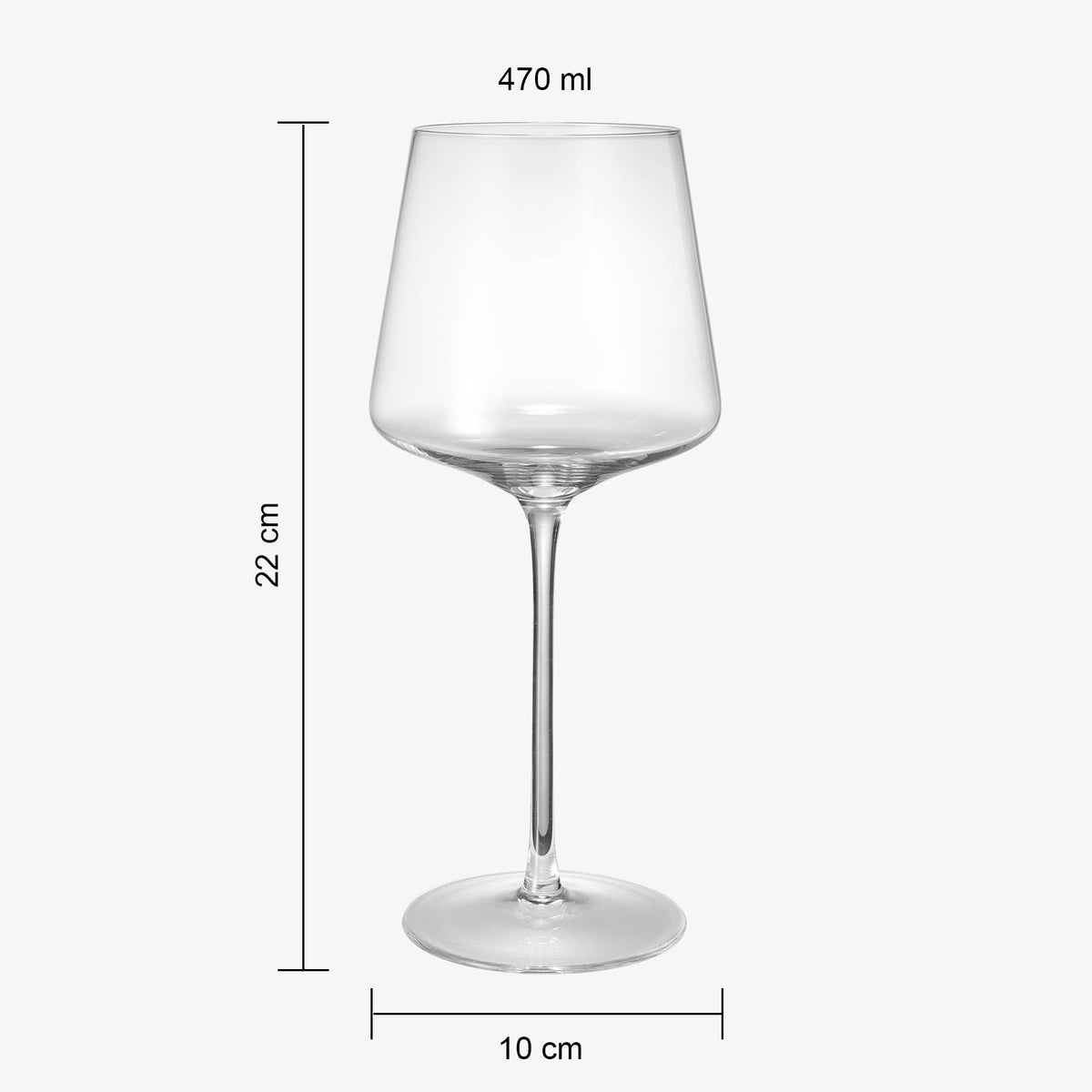 Thin Universal All Purpose Crystal Wine Glass | Set of 6 - Decor Addict, LLC