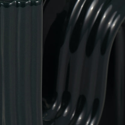 Cer, 6" Loopy Vase, Forest Green - Decor Addict, LLC