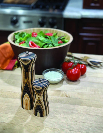 8" Natural Pakka Pepper Mill  - Contemporary - Decor Addict, LLC