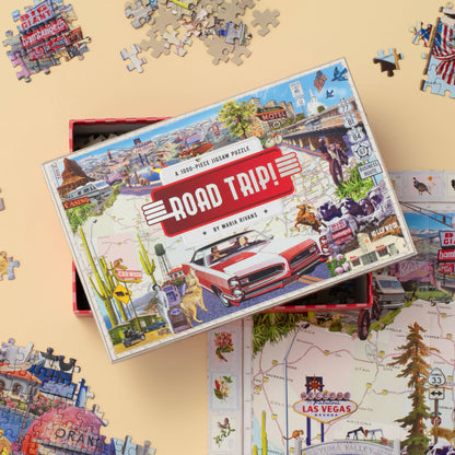 Road Trip! A 1,000 Piece Jigsaw Puzzle - Decor Addict, LLC