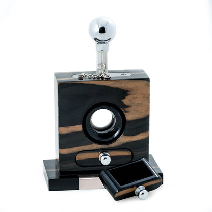Cigar Cutter - Lacquered Ebony Wood - Decor Addict, LLC