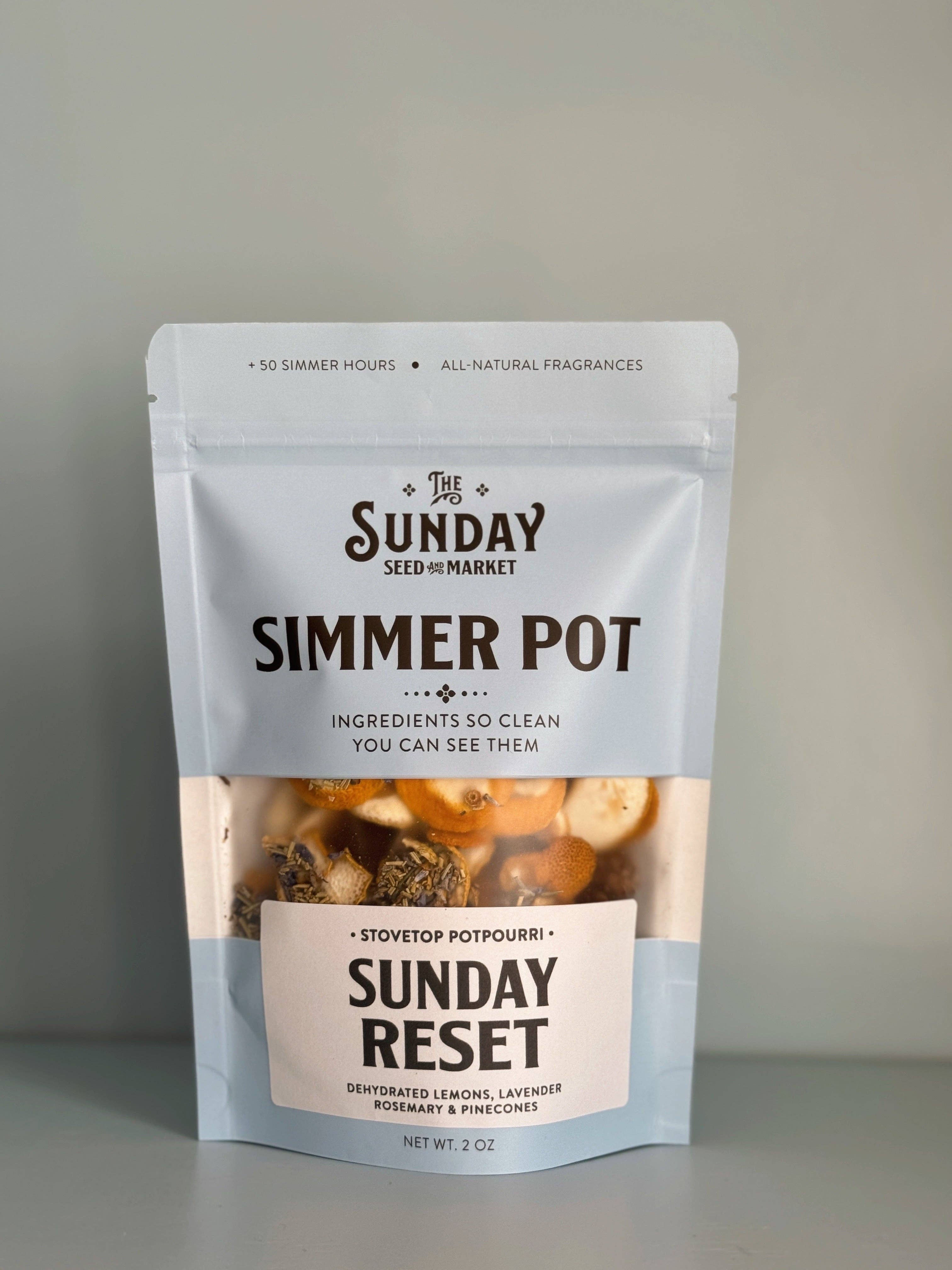 Sunday Reset Simmer Pot | Lemon Lavender Rosemary - Decor Addict, LLC