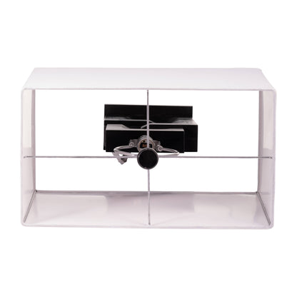 Wood, 27"h Geometric Lamp, Black - Decor Addict, LLC