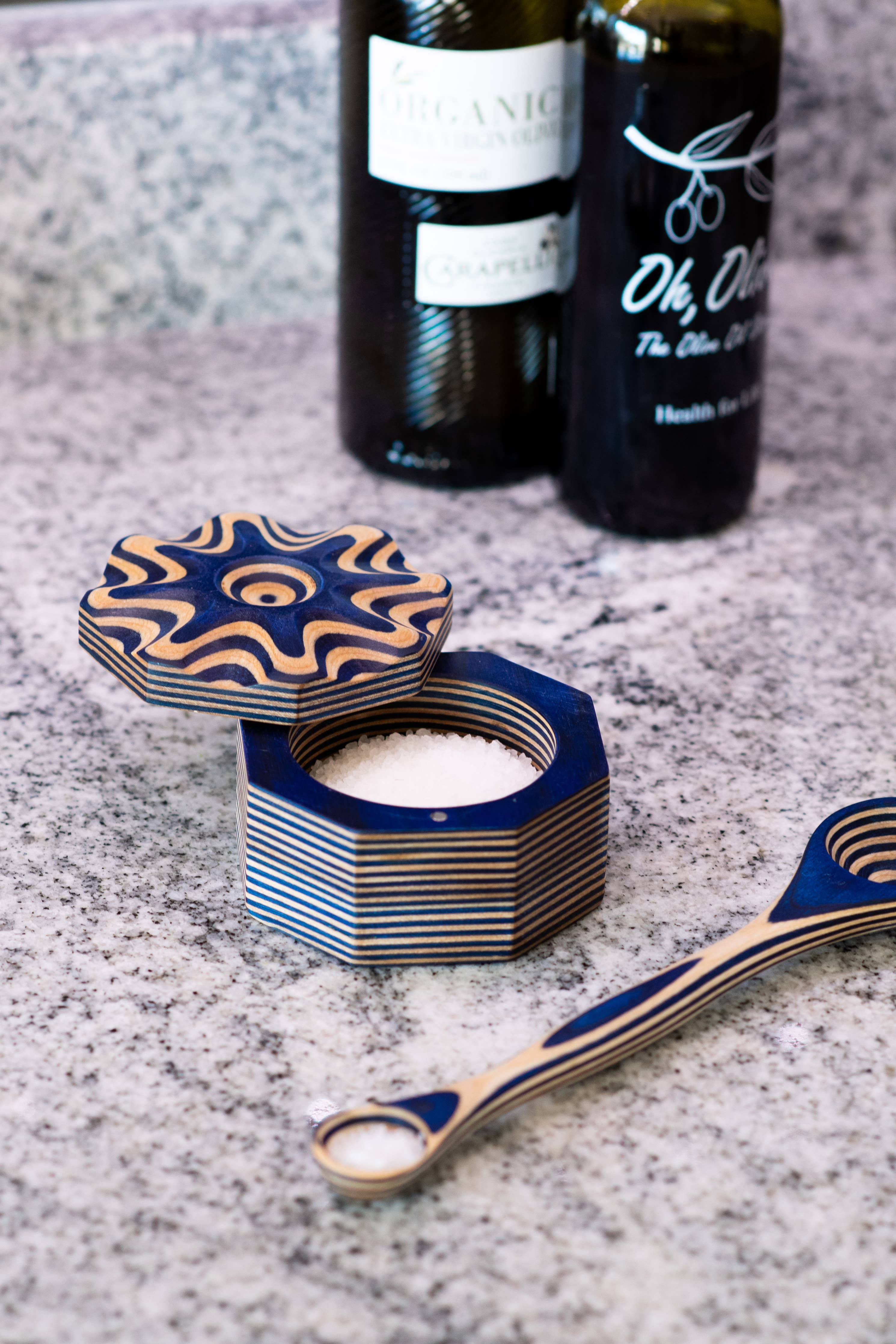 Blue Pakka Salt Cellar - Thumbnail 2