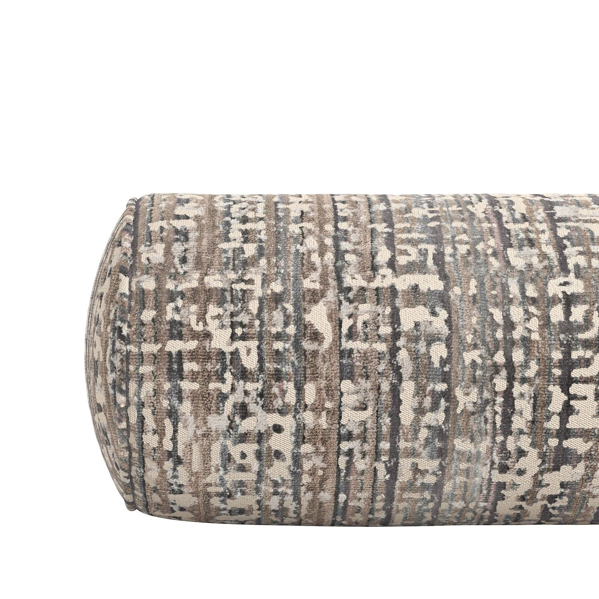 Jahni Bolster Pillow: Multi / 100% Poly Fiber / 8" x 24" - Decor Addict, LLC