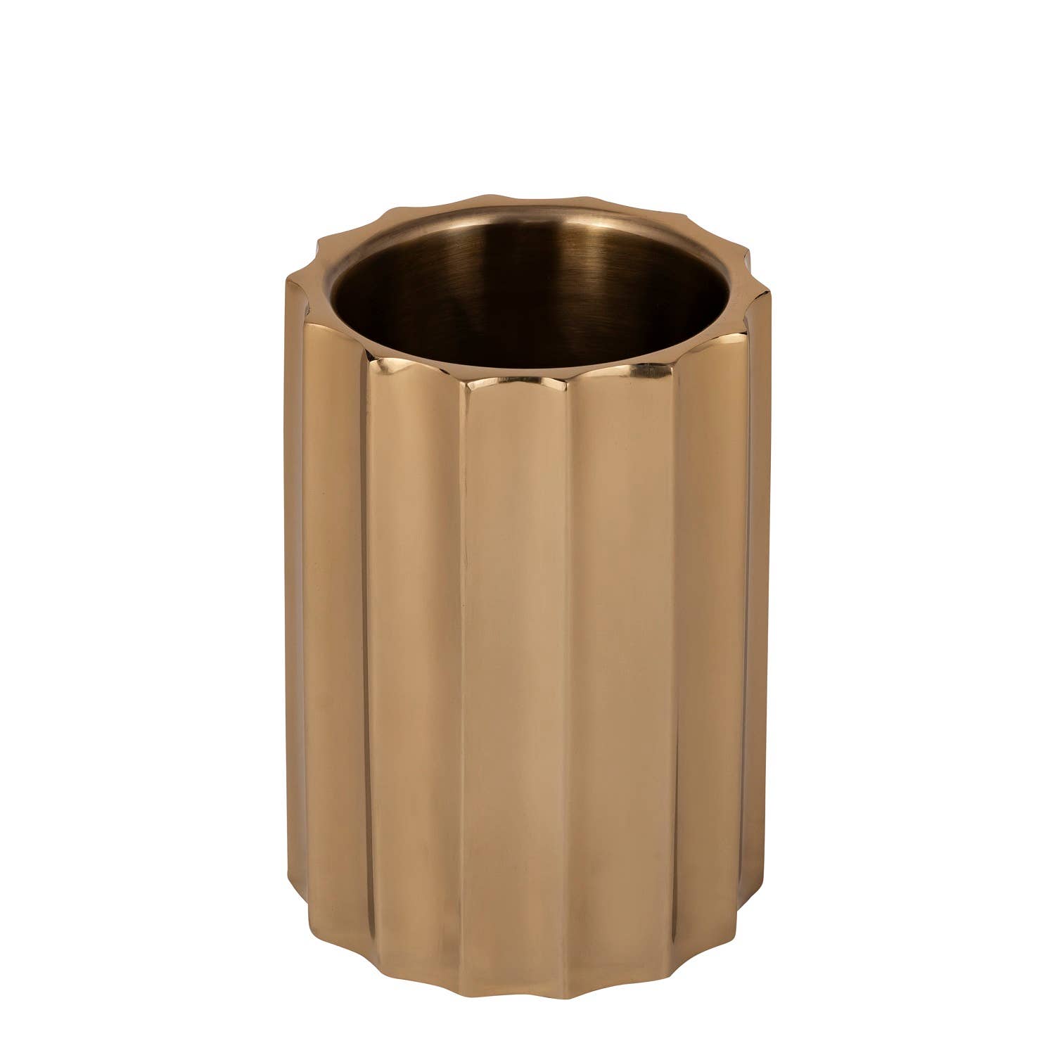 Gold Steel Ice Bucket Large Double Wall: Gold / STEEL - Decor Addict, LLC