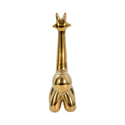 Gold Giraffe Balloon Animal - Decor Addict, LLC