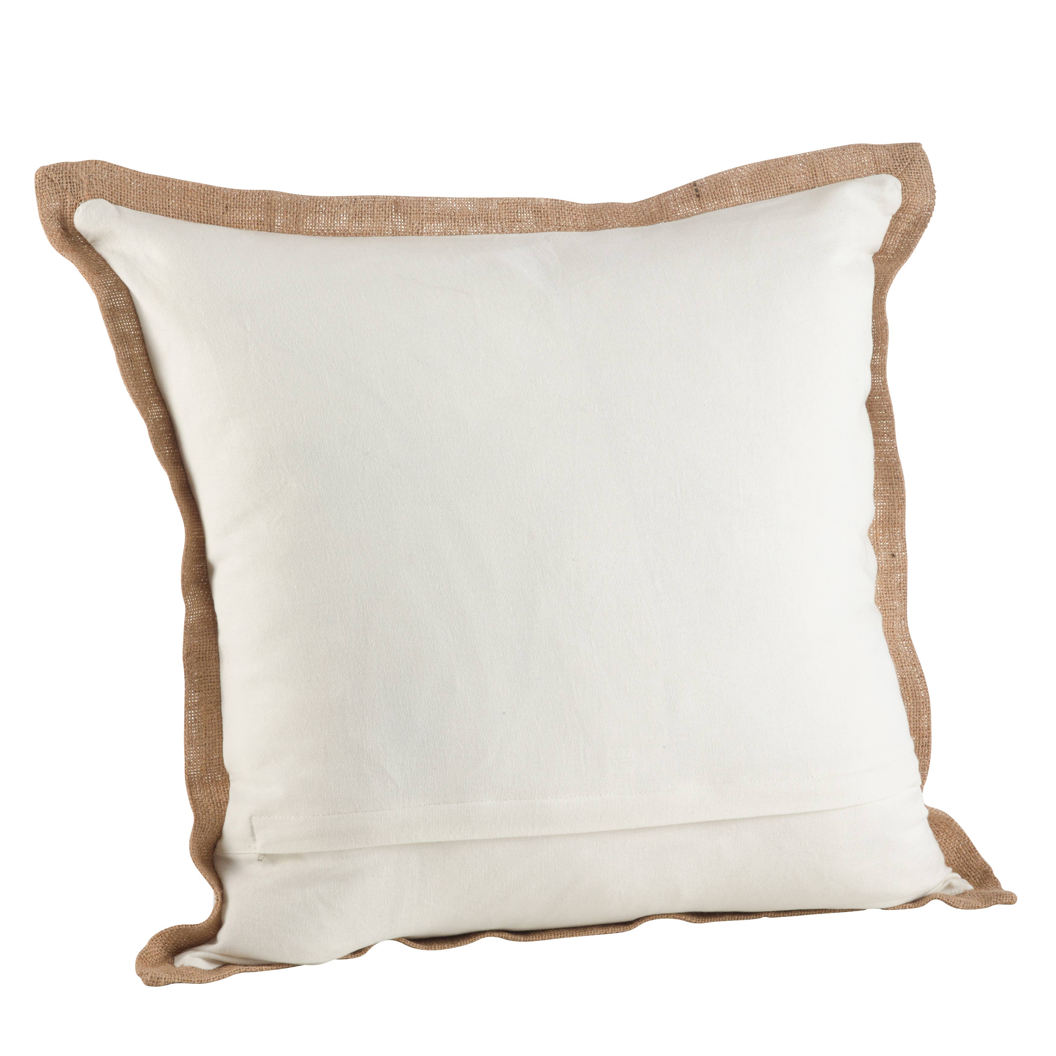 Sea Fan Pillow - Down Filled: Navy Blue / Down Insert / 20" - Decor Addict, LLC