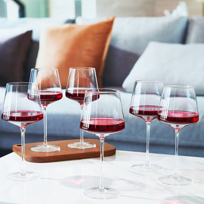 Thin Universal All Purpose Crystal Wine Glass | Set of 6 - Decor Addict, LLC