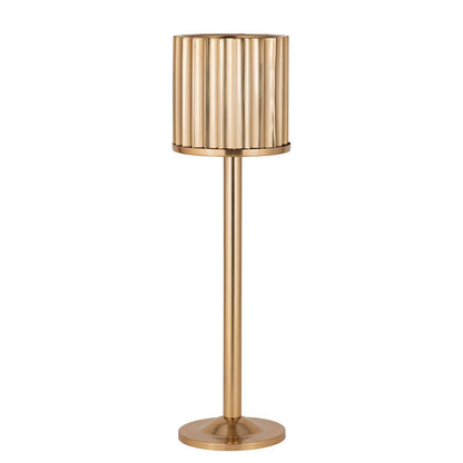 Gold Steel Ice Bucket Medium Double Wall: Gold / STEEL - Decor Addict, LLC