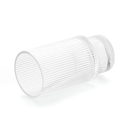 Vintage Art Deco Crystal Highball Ribbed Glass Set of 4 - Decor Addict, LLC
