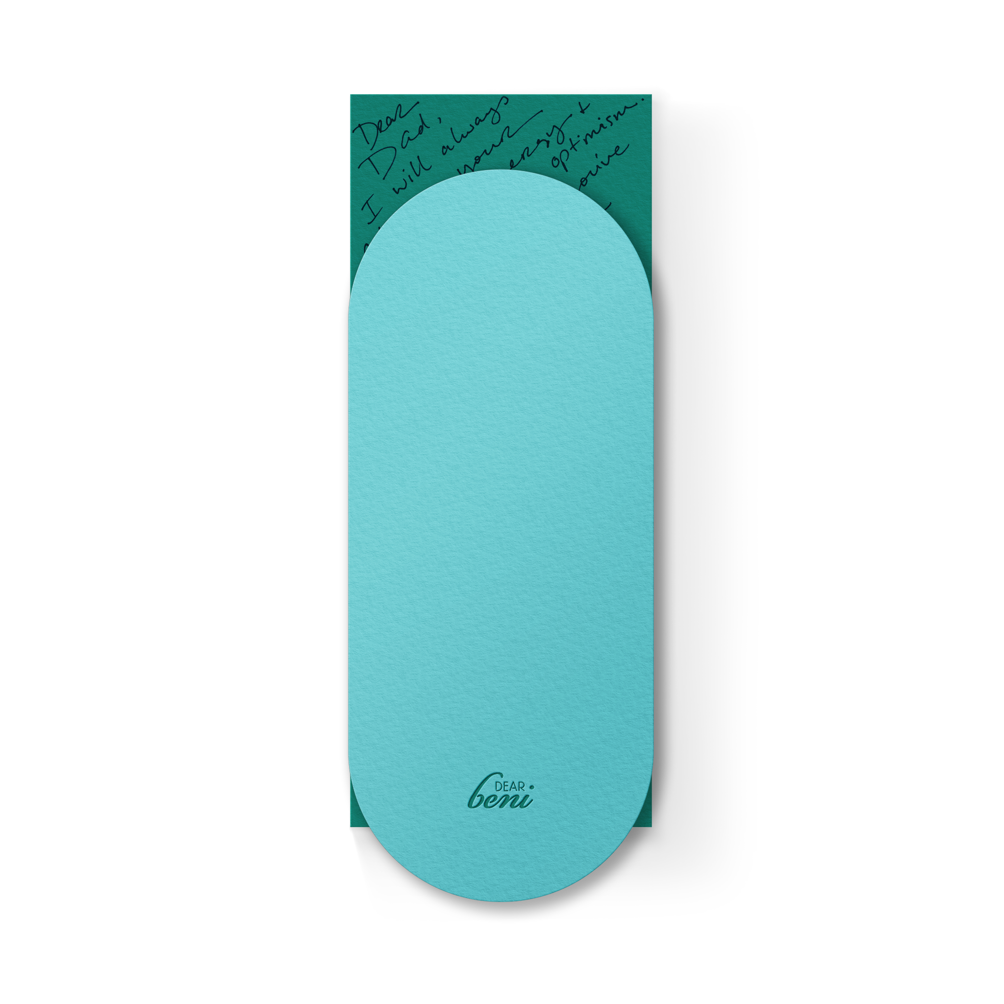 Thank You Slim Sleeve Card - Turquoise - Decor Addict, LLC