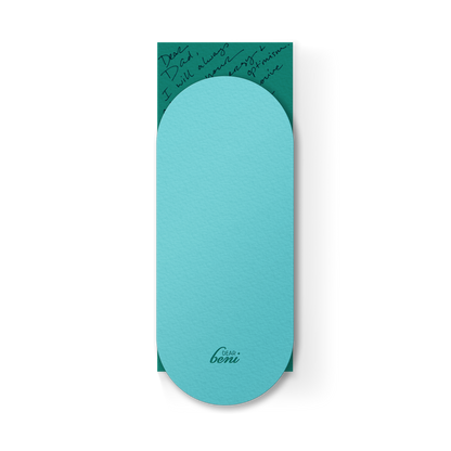 Thank You Slim Sleeve Card - Turquoise - Decor Addict, LLC
