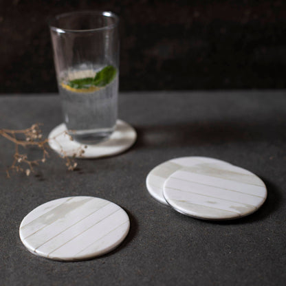 Blanco Coasters - Set of 4 - Decor Addict, LLC
