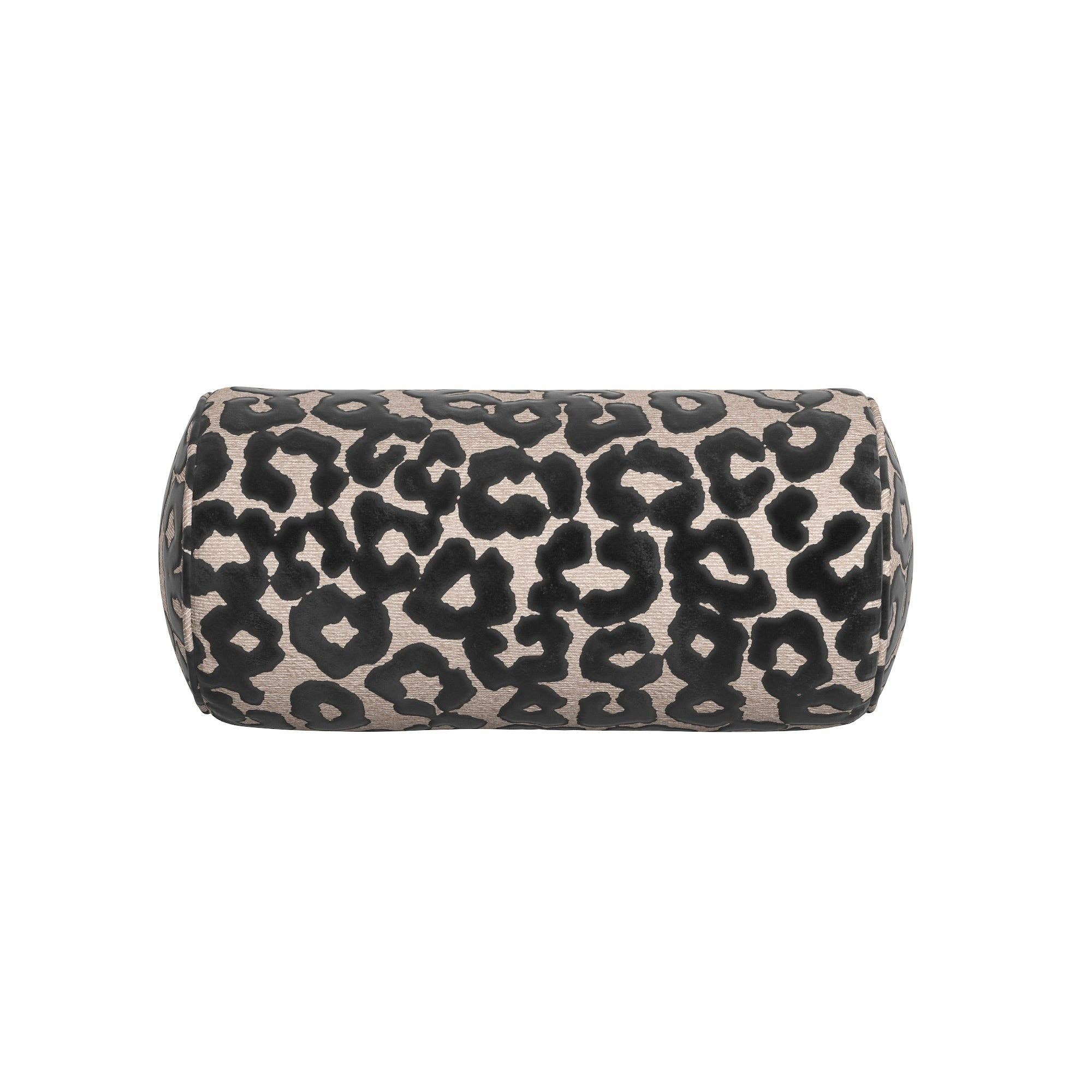 Elvira Neckroll Pillow: Beige - Decor Addict, LLC