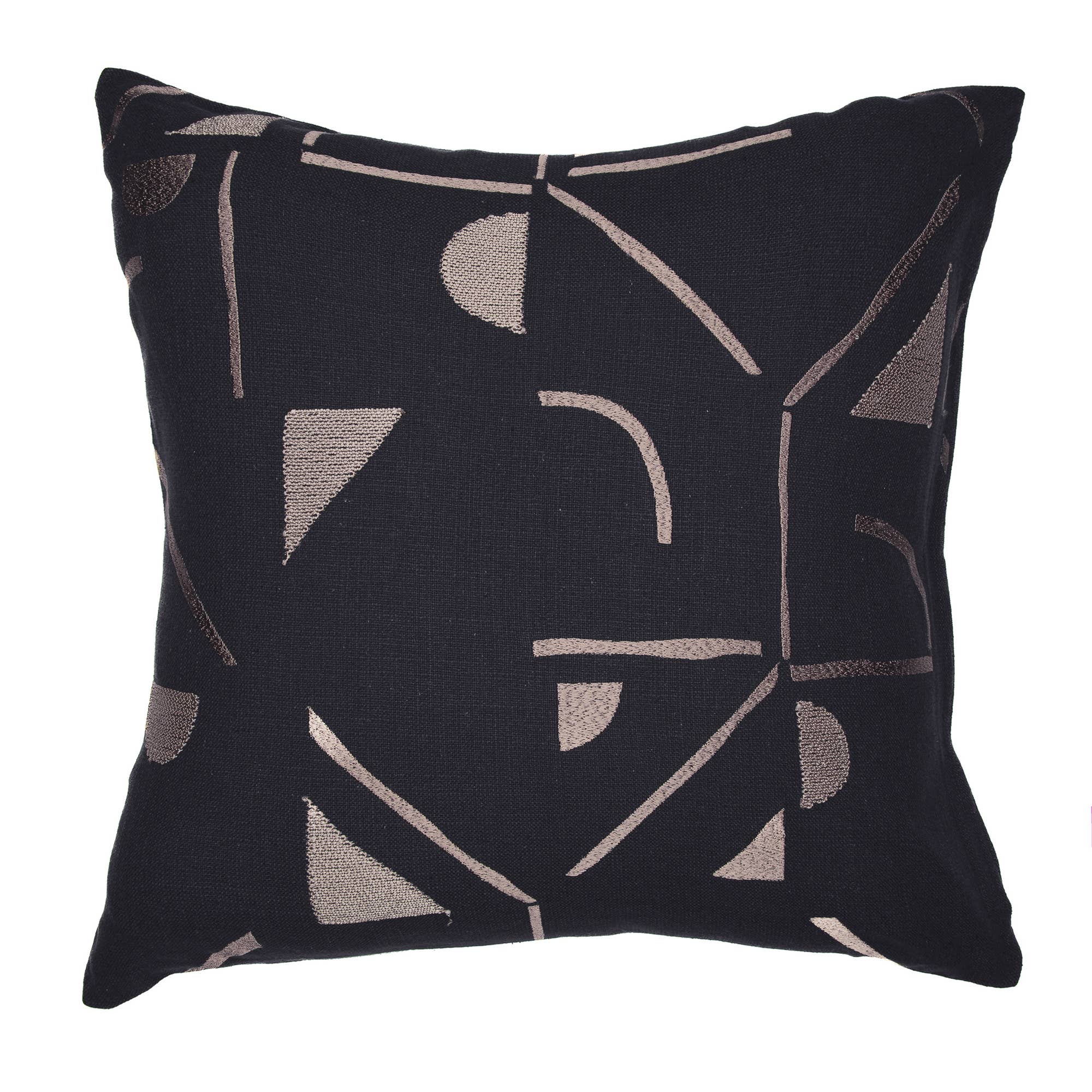 Contemporary Geometric Hand Woven Throw Pillow: Denim Blue / 20" x 20" - Decor Addict, LLC