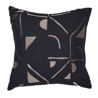 Contemporary Geometric Hand Woven Throw Pillow: Denim Blue / 20" x 20" - Decor Addict, LLC