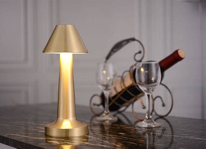 Modern Touch Sensor LED Lamp with USB Charging-Retail Pack: Gold - Decor Addict, LLC